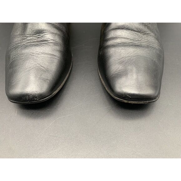 Kate Spade Tavie Knee High Boots Size 8 Square Toe Gold Heel - Picture 6 of 12